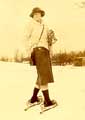 Gladys Russell on snowshoes
